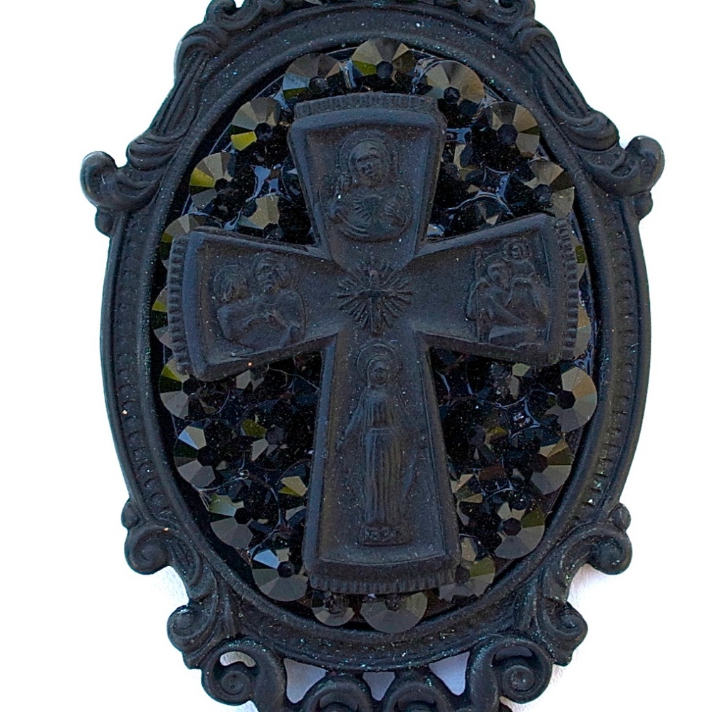 Midnight Rider Drunk Cross Necklace Sample
